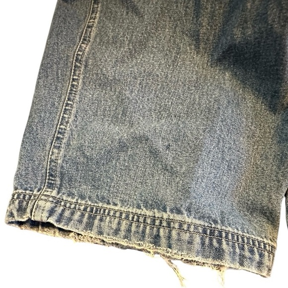 90s Vintage Gap Womens Bib Overalls Denim Baggy Carpenter Painter Size Large - Picture 8 of 10